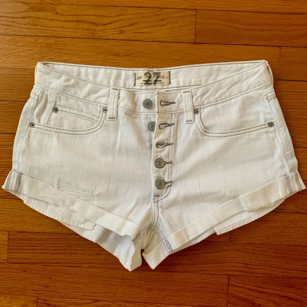 Free People Romeo Rolled Cutoff Denim Shorts